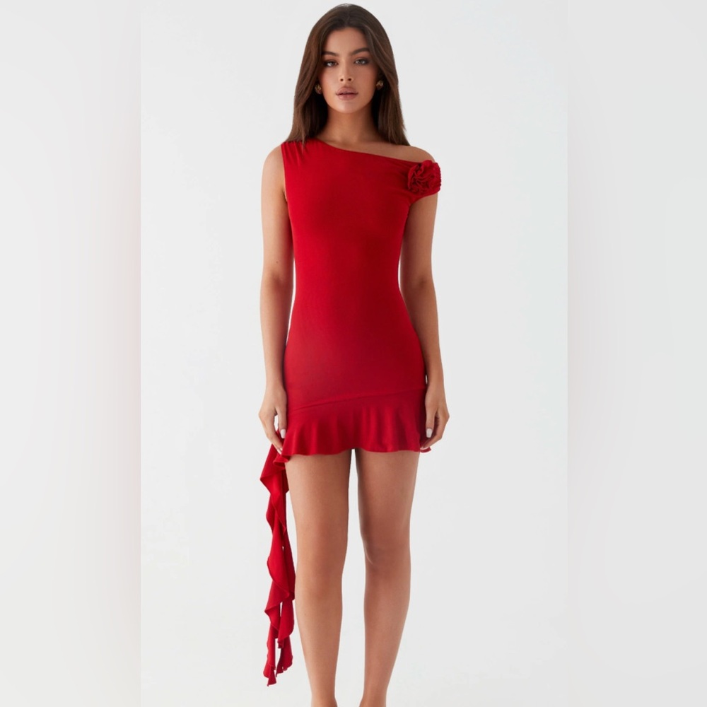 Peppermayo Red Rose Ritual Mini Dress Size 8 Large NWT NEW - Picture 7 of 9